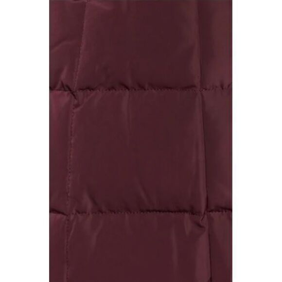 Cole Haan Womens box quilted down puffer coat jacket Medium Maroon NWOT MSRP 250 - Picture 3 of 10